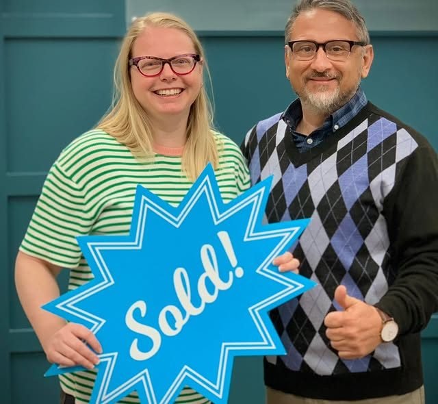 Lorne McMillan with client Carlynn on closing day